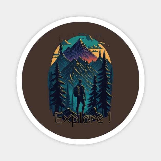 EXPLORE! Magnet by HTA DESIGNS